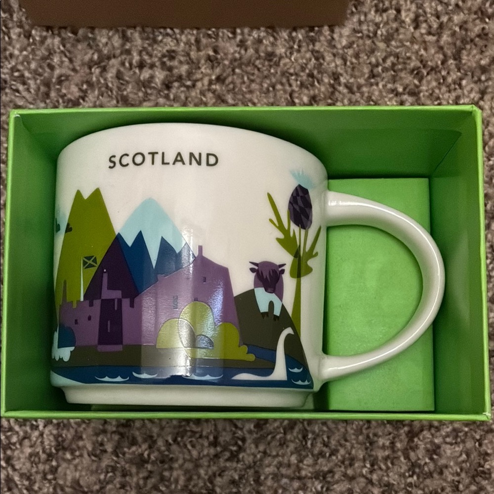 Starbucks Green and Purple Mug for Dining